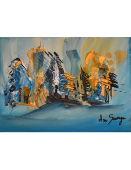 D'or et de bleu