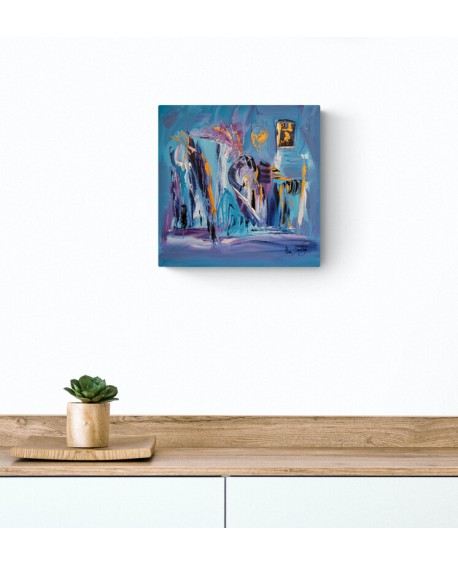 peinture abstraite sur toile acrylique