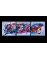 Purple - tableau triptyque violet