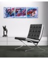 Purple - tableau triptyque violet
