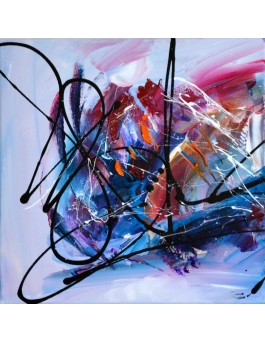 Purple - tableau triptyque violet