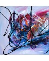 Purple - tableau triptyque violet