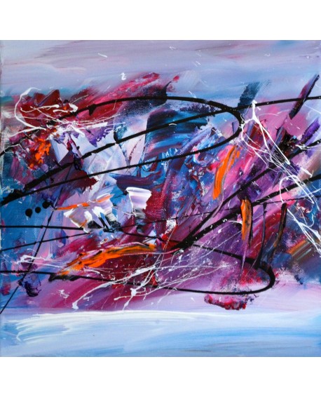 Purple - tableau triptyque violet