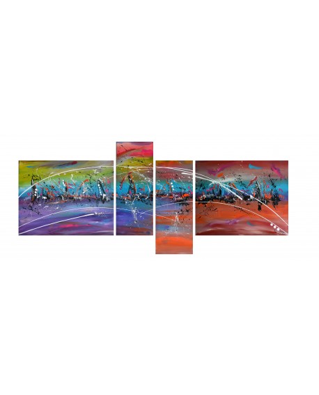 Tableau quadriptyque suspension