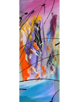 Tableau quadriptyque abstrait