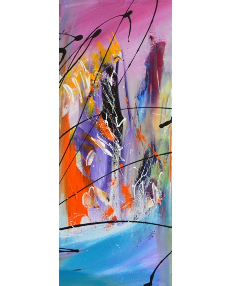 Tableau quadriptyque abstrait