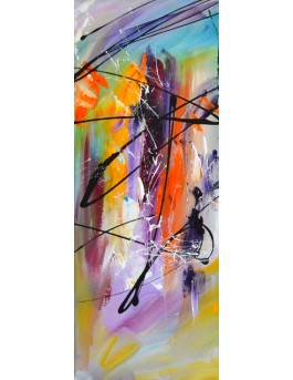 Tableau quadriptyque abstrait