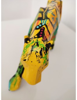 statue panthere moderne