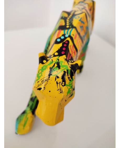 statue panthere moderne