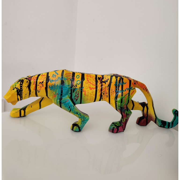 statue panthere decoration