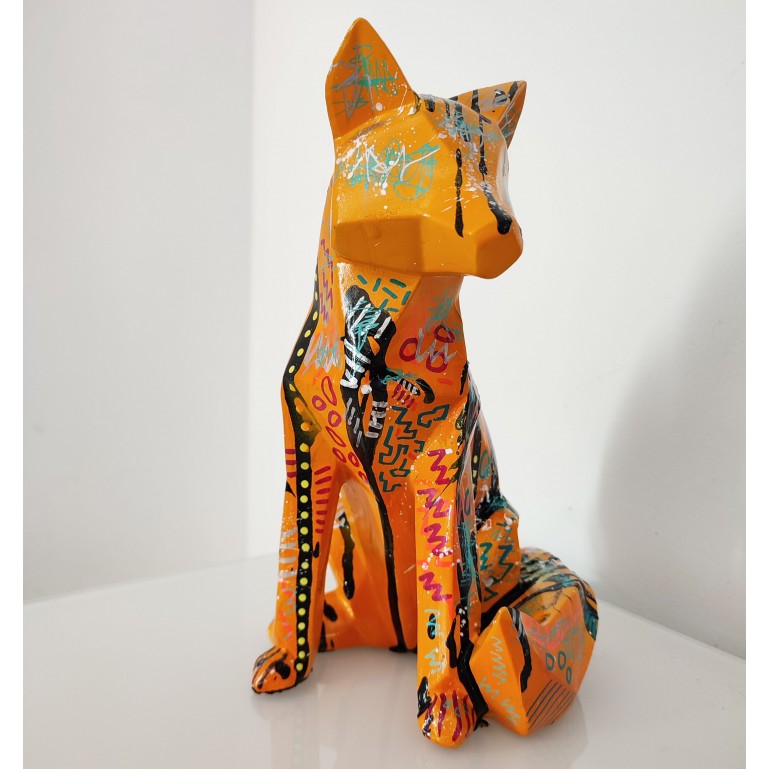 sculpture renard pop art