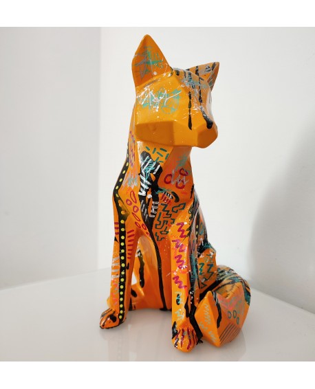 sculpture renard pop art
