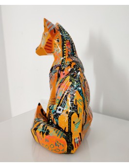 statue renard contemporaine pop art