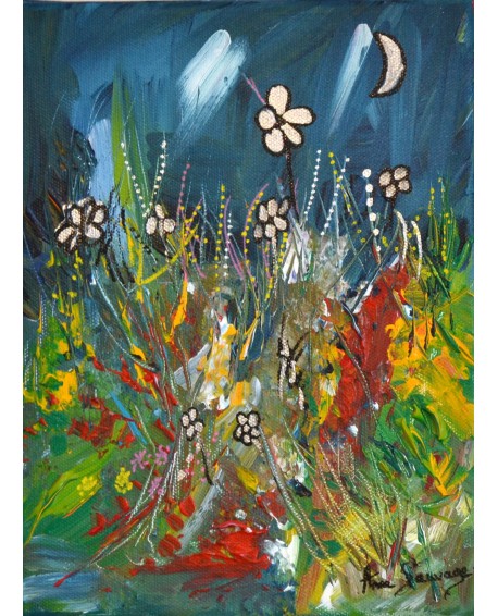 tableau abstrait peinture exotique