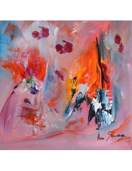 Ensoleillée - Tableau abstrait multicolore