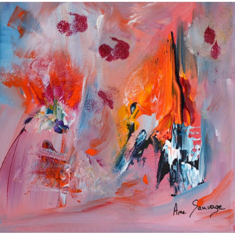 Ensoleillée - Tableau abstrait multicolore