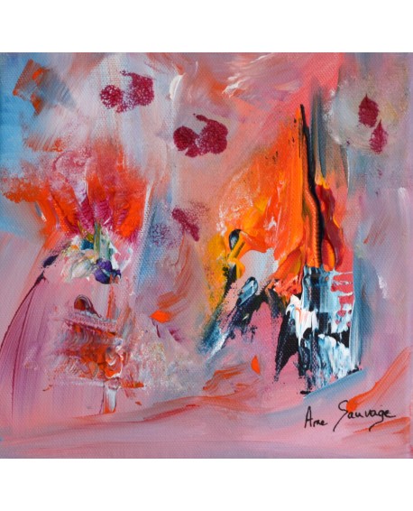 Ensoleillée - Tableau abstrait multicolore