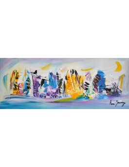 Tableau panoramique coloré