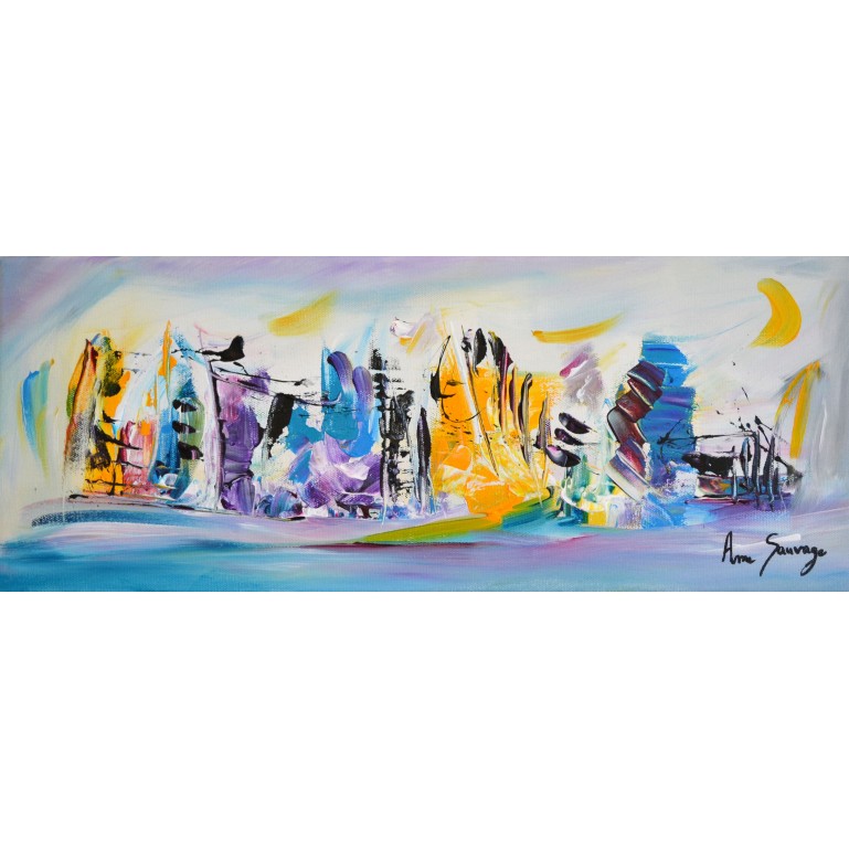 Tableau panoramique coloré