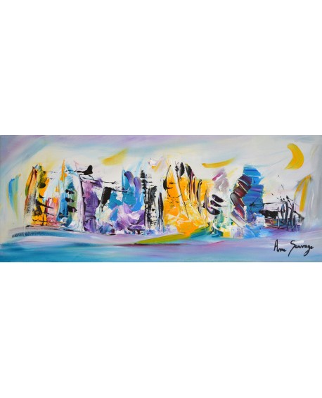Tableau panoramique coloré