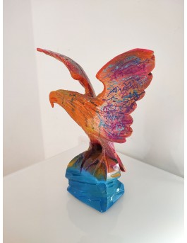 sculpture aigle royal pop art