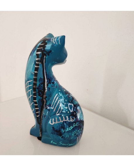 sculpture moderne chat art déco