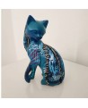 sculpture ceramique chat moderne