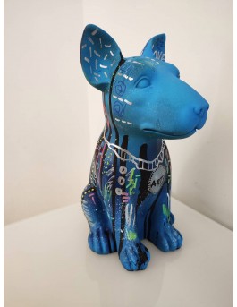 statue chien pop art