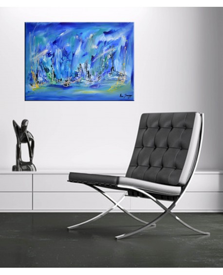 tableau bleu electrique