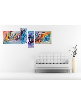 Quadriptyque "Musique en couleurs"