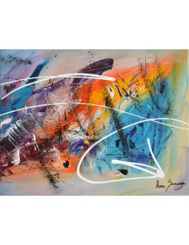 Quadriptyque multicolore