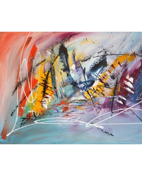 Quadriptyque multicolore