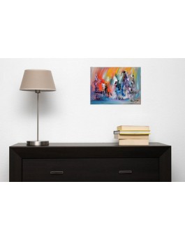 tableau multicolore