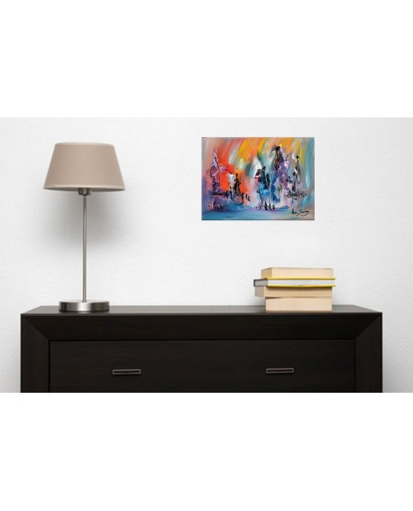 tableau multicolore