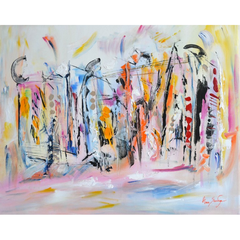 tableau multicolore