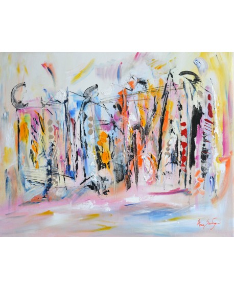 tableau multicolore