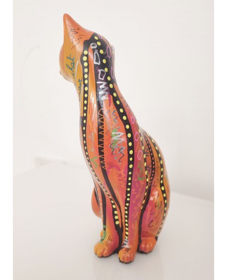 statuette chat moderne