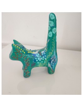 statuette chat céramique