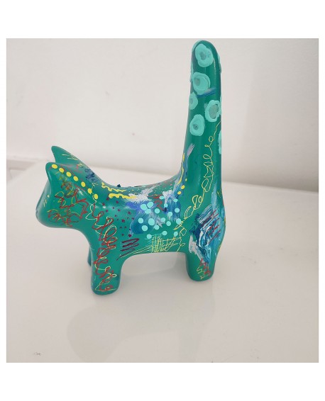 statuette chat céramique