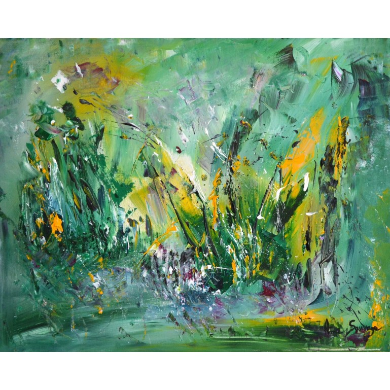 Tableau moderne vert