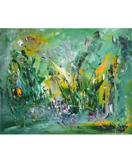 Tableau moderne vert