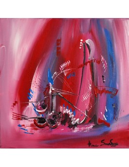 tableau abstrait sur toile