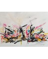 tableau abstrait coloré