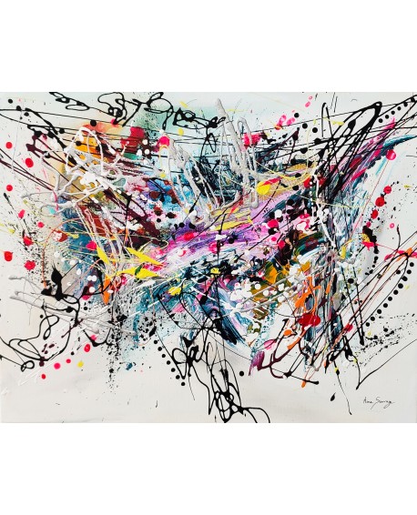 tableau abstrait coloré rectangulaire