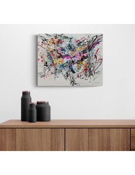 tableau abstrait coloré rectangulaire