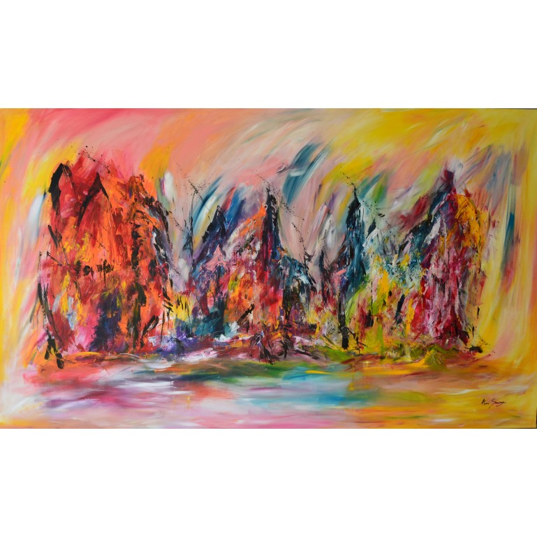 toile xxl multicolore