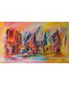 toile xxl multicolore