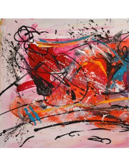 Peinture tryptique abstraite Art graphique