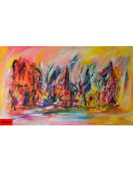 tableau xxl multicolore