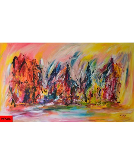 tableau xxl multicolore